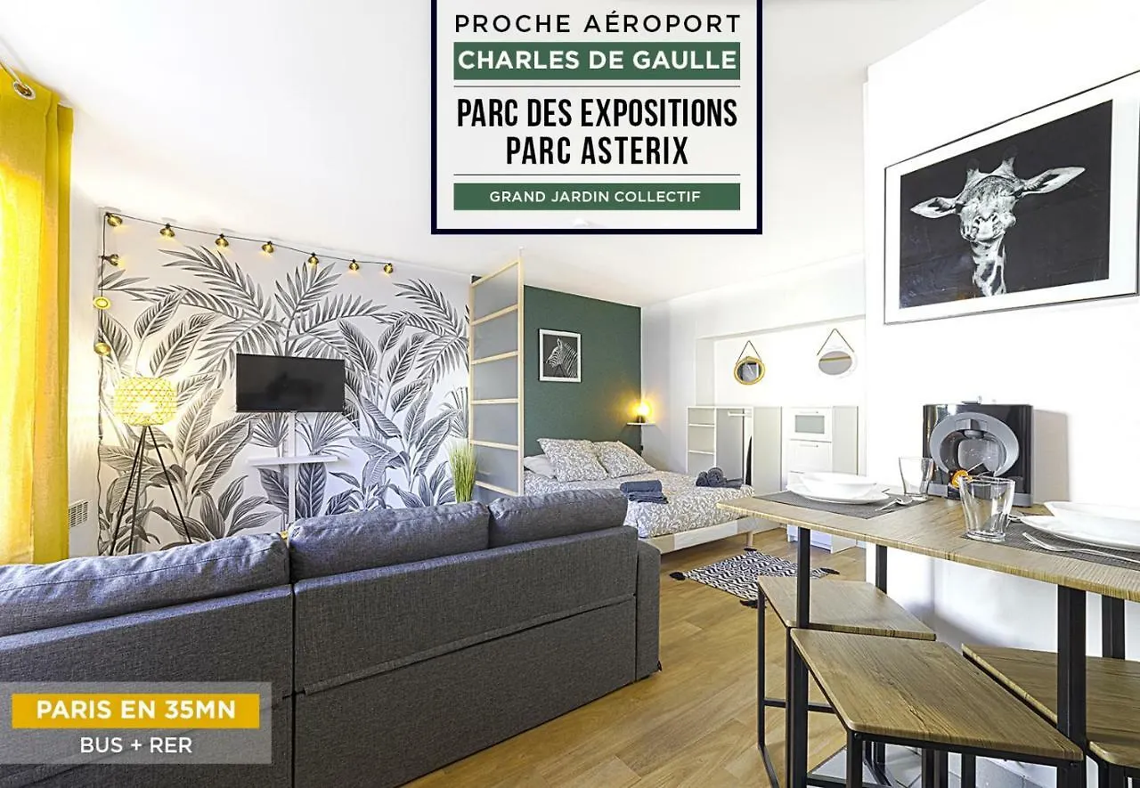 Appartement ****Jungle Chic/Aéroport CDG Paris/Parc Asterix/Parc des Expositions/Paris**** à Gonesse
